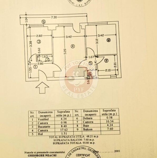 Tineretului | 3 camere | 56mp | Decomandat | B12334